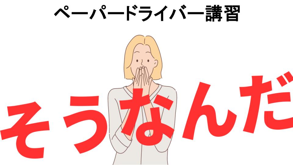 意味ないと思う人におすすめ！ペーパードライバー講習の代わり